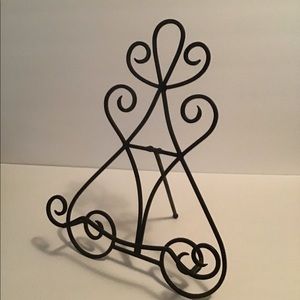 Wrought iron book or picture stand